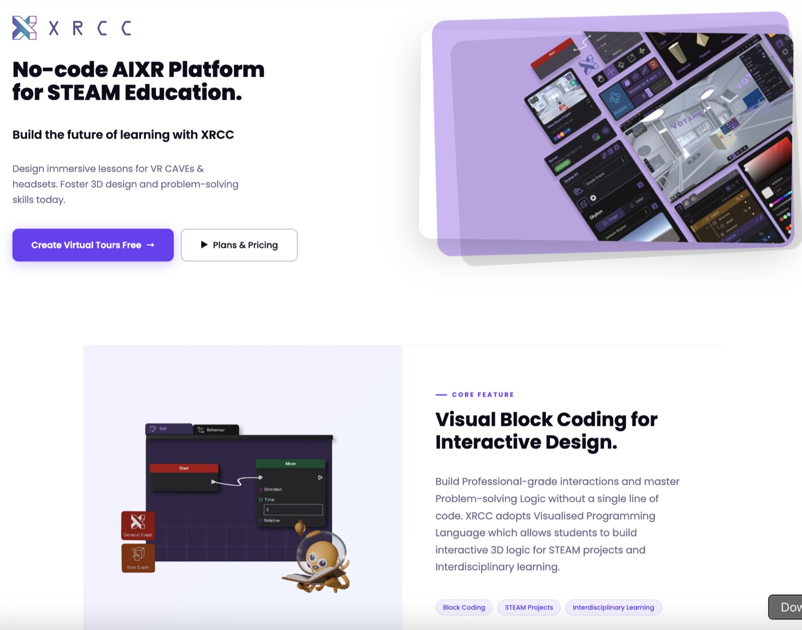 After: the rebuilt buyer-led XRCC website copy and layout